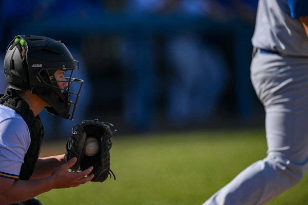 Baseball action shot — Homestead vs. Carroll, Fort Wayne Indiana