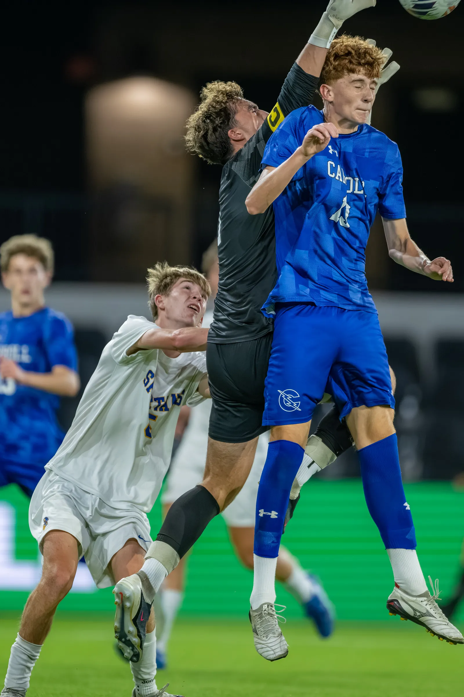 Boys Soccer action shot — Homestead vs. Carroll, Fort Wayne Indiana