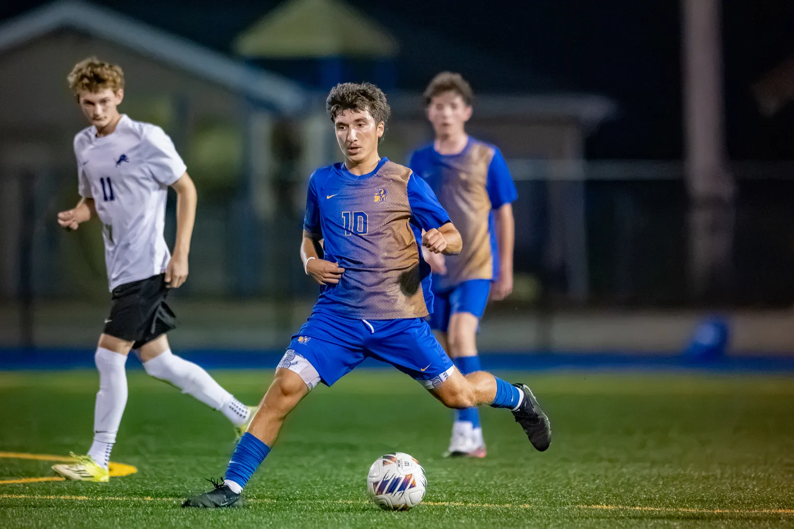Boys Soccer action shot — Homestead vs. Leo, Fort Wayne Indiana