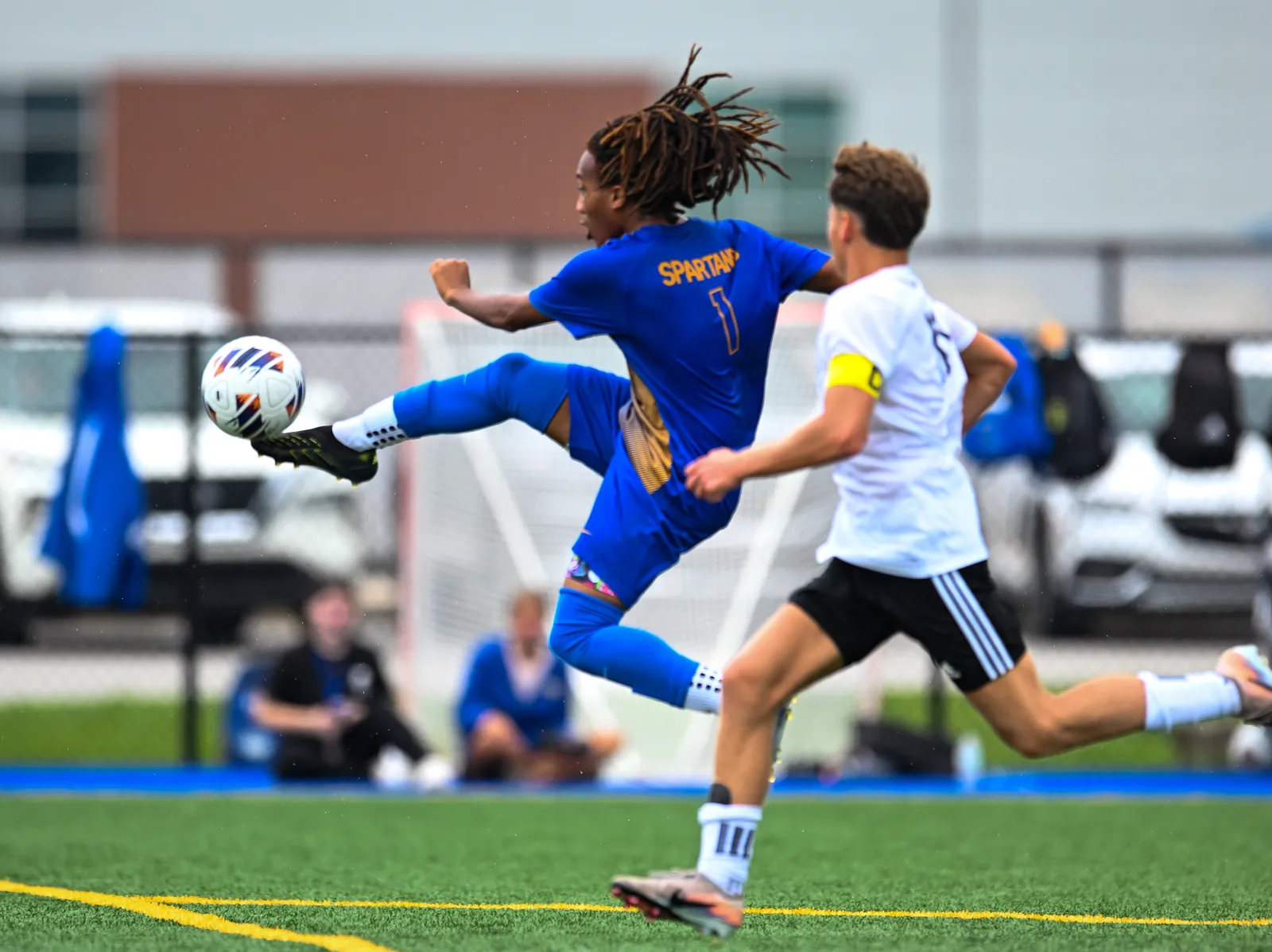 Boys Soccer action shot — Homestead vs. Penn, Fort Wayne Indiana