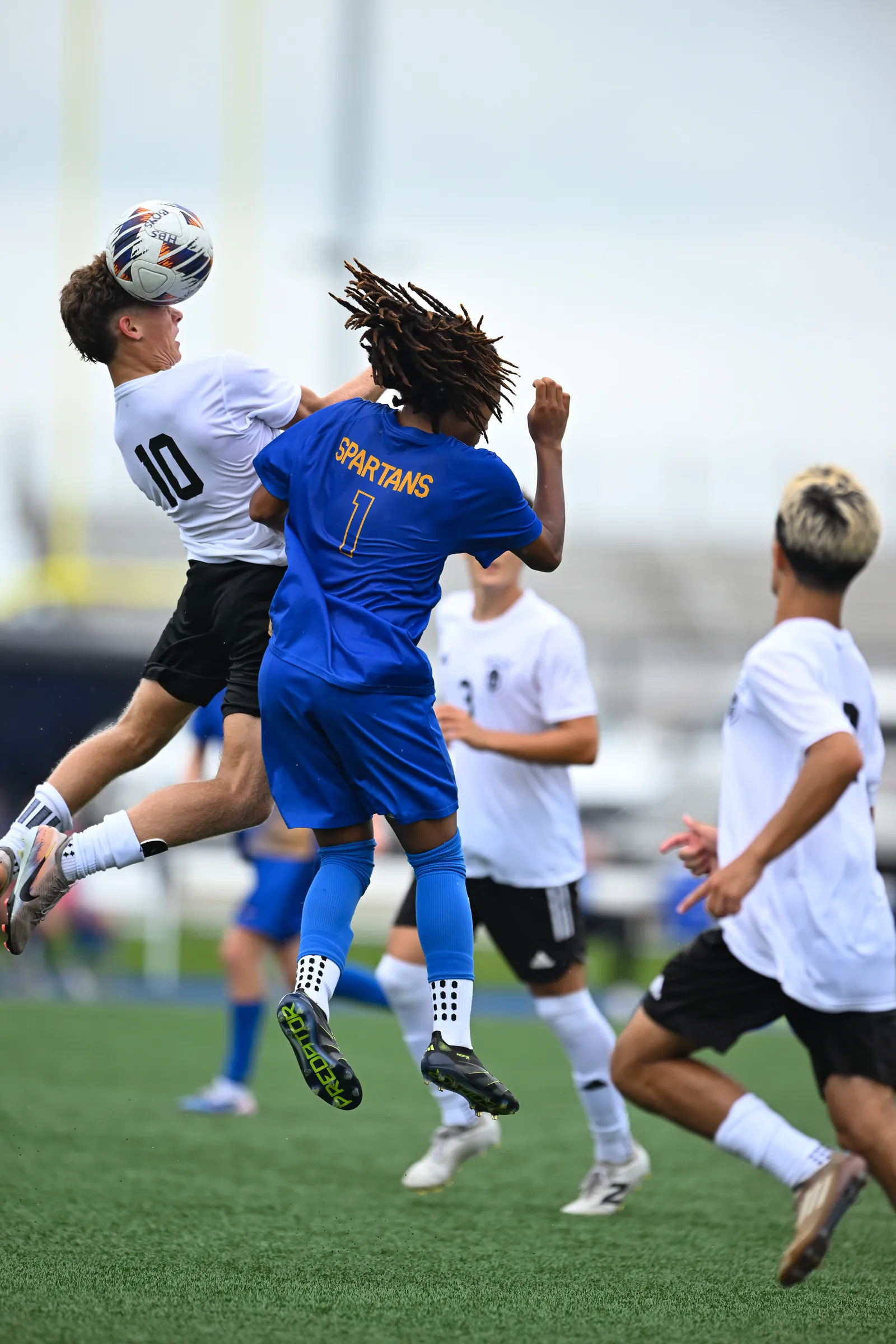 Boys Soccer action shot — Homestead vs. Penn, Fort Wayne Indiana
