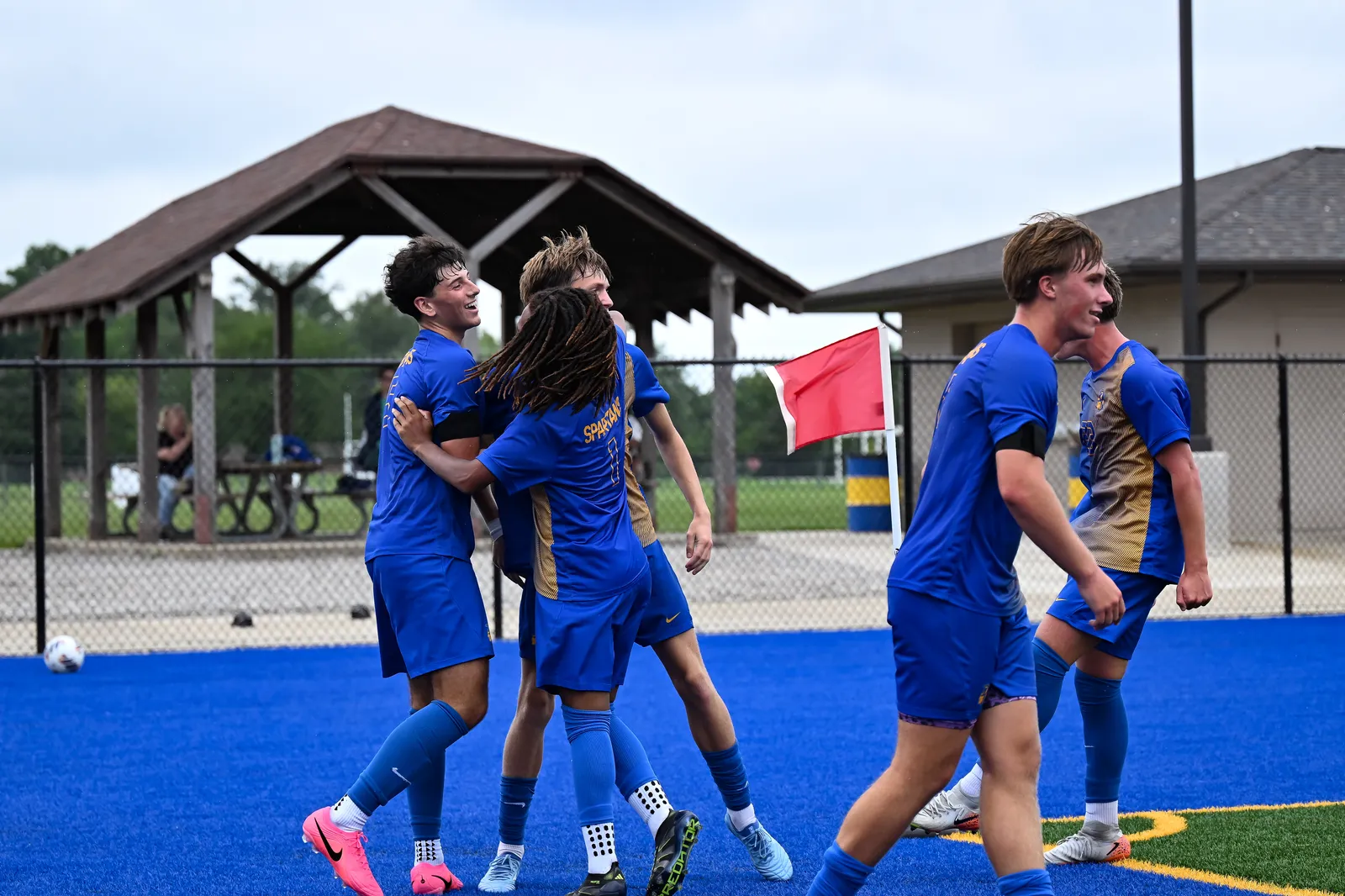 Boys Soccer action shot — Homestead vs. Penn, Fort Wayne Indiana