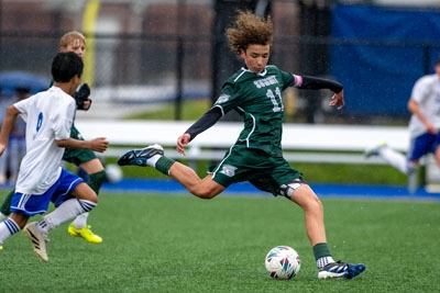 Boys Soccer action shot — Summit vs. Carroll, Fort Wayne Indiana
