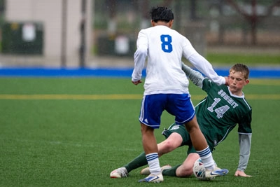 Boys Soccer action shot — Summit vs. Carroll, Fort Wayne Indiana