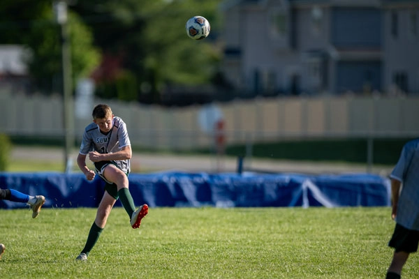 Boys Soccer action shot — Summit vs. Maple Creek, Fort Wayne Indiana