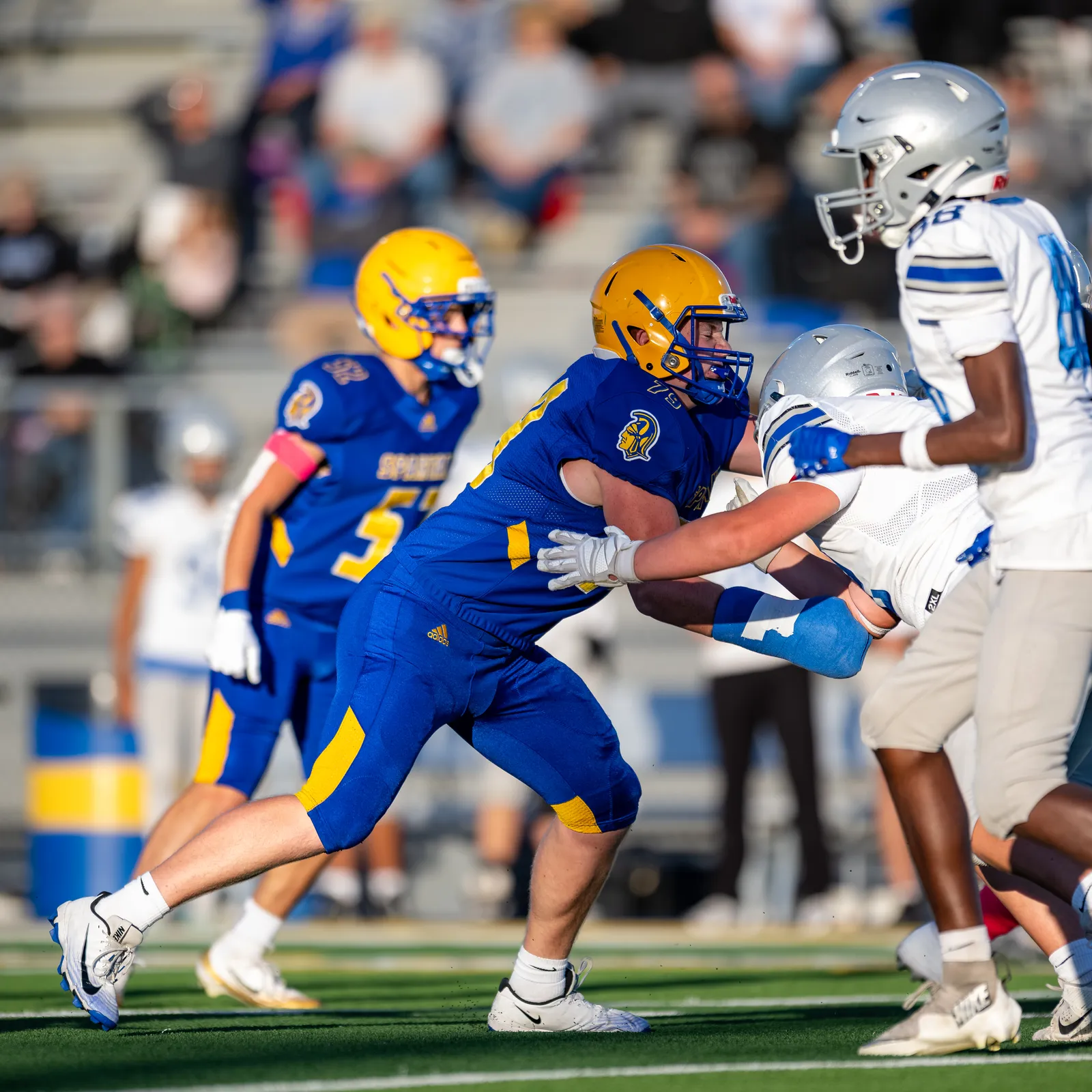 Football action shot — Homestead vs. Carroll, Fort Wayne Indiana