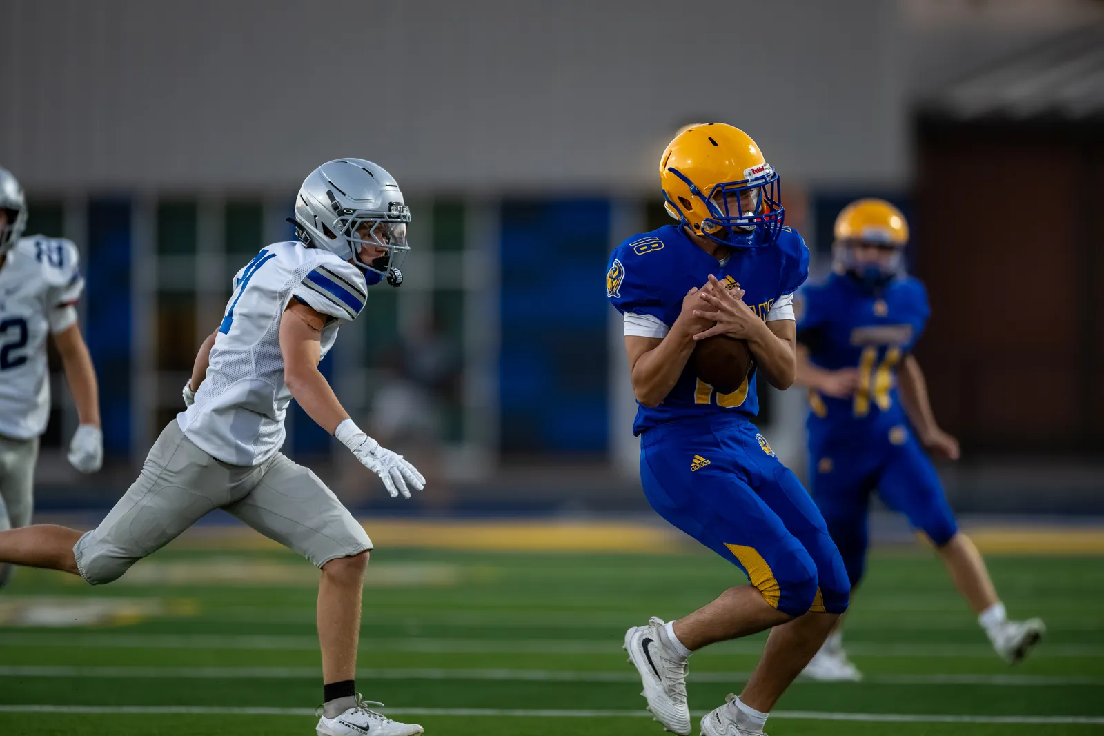 Football action shot — Homestead vs. Carroll, Fort Wayne Indiana