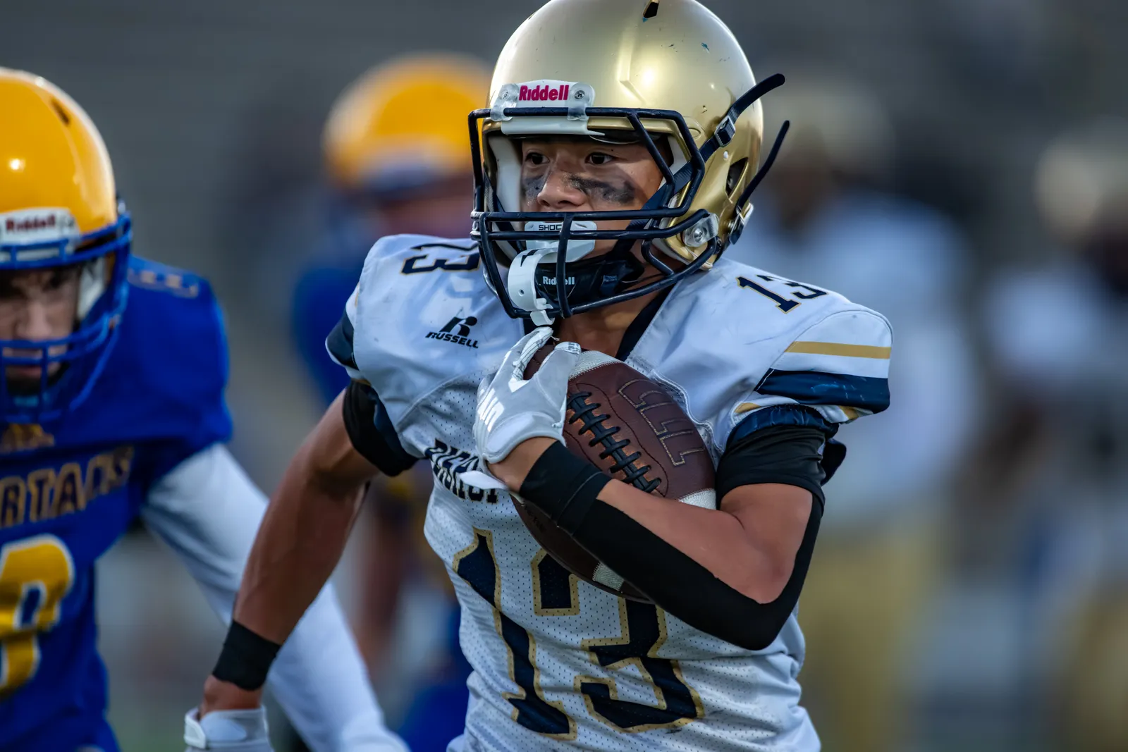 Football action shot — Homestead vs. Bishop Dwenger, Fort Wayne Indiana