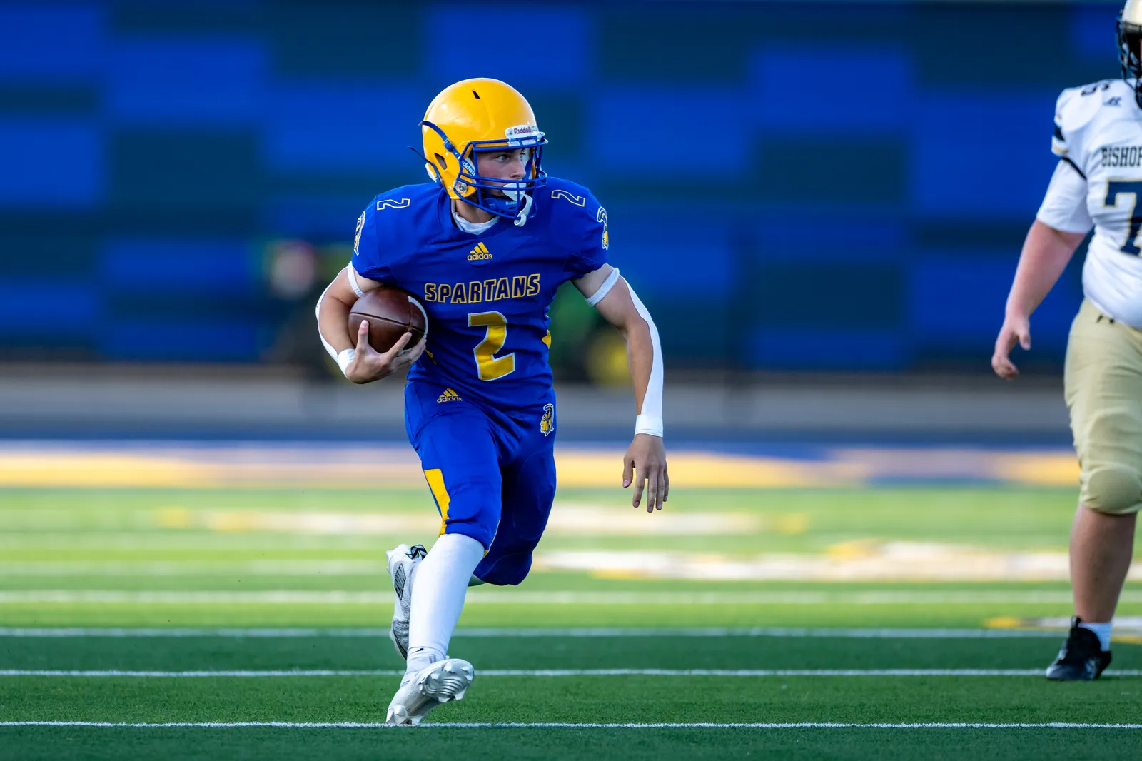Football action shot — Homestead vs. Bishop Dwenger, Fort Wayne Indiana