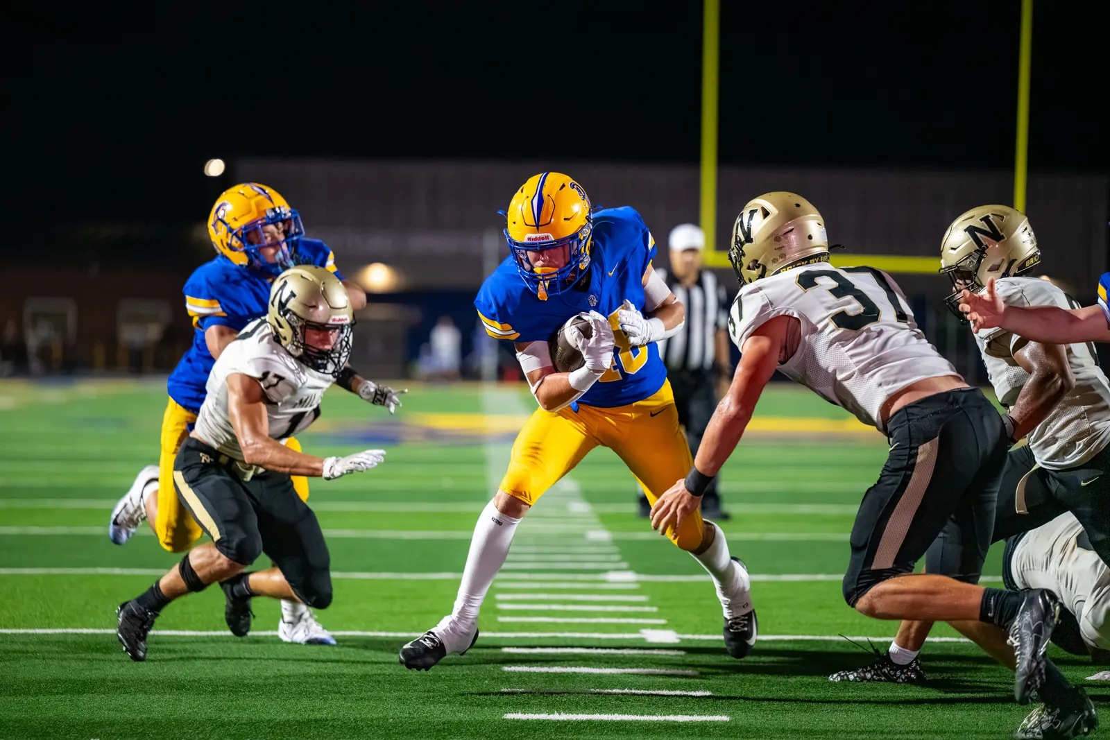 Football action shot — Homestead vs. Noblesville, Fort Wayne Indiana
