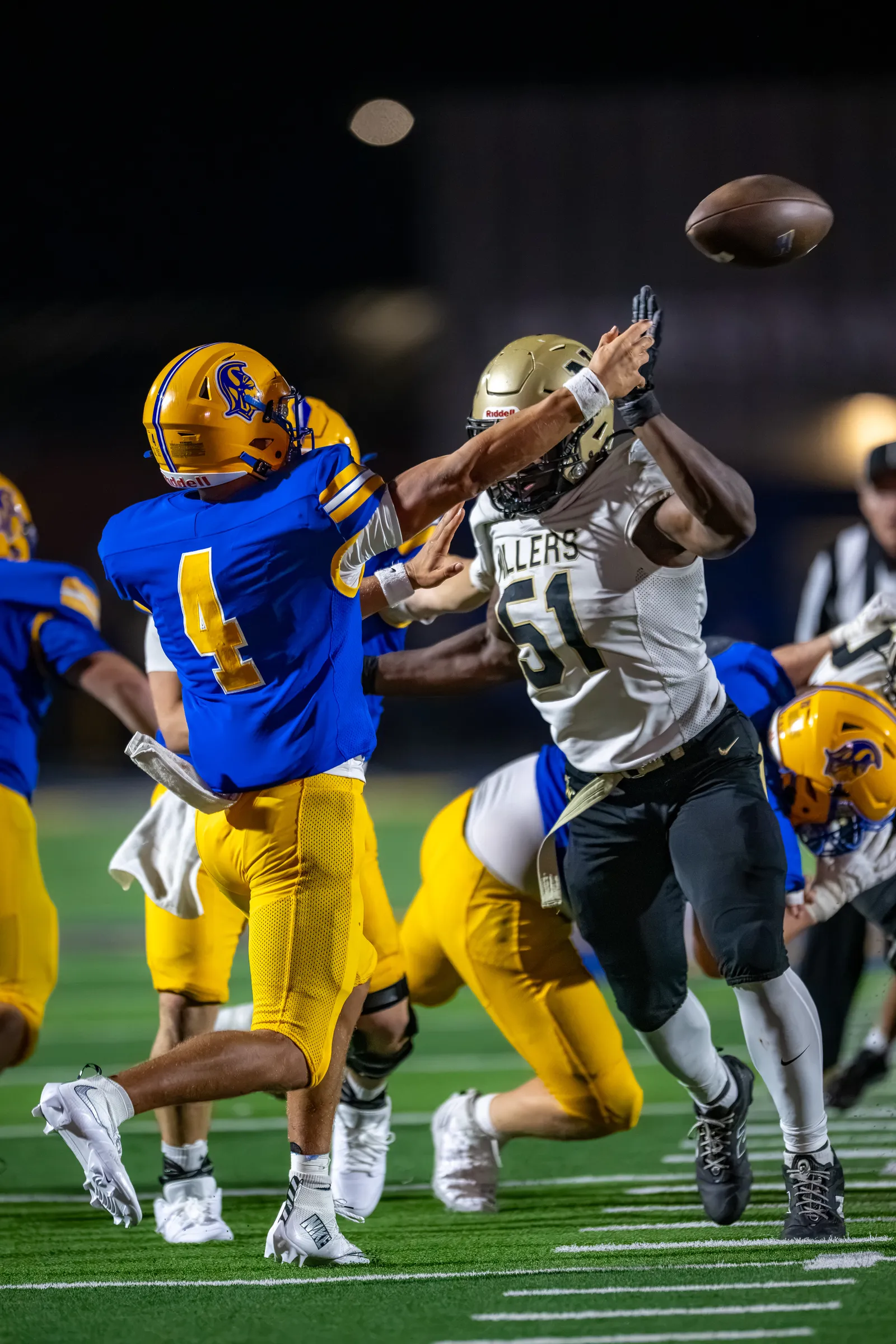 Football action shot — Homestead vs. Noblesville, Fort Wayne Indiana
