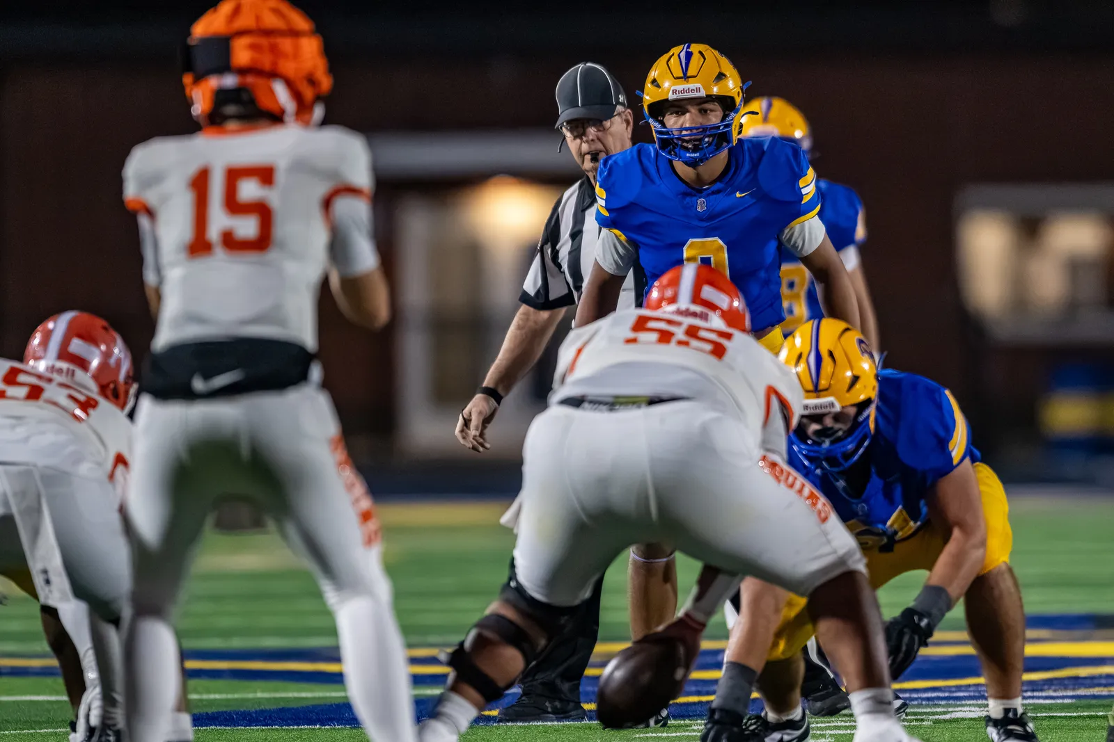 Football action shot — Homestead vs. Northrop, Fort Wayne Indiana