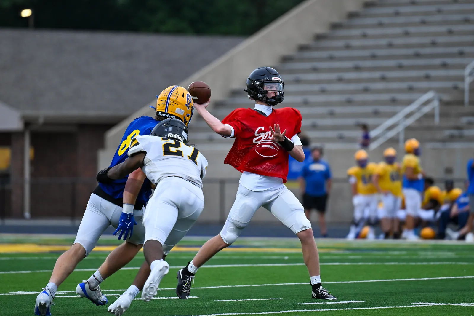 Football action shot — Homestead vs. Snider, Fort Wayne Indiana