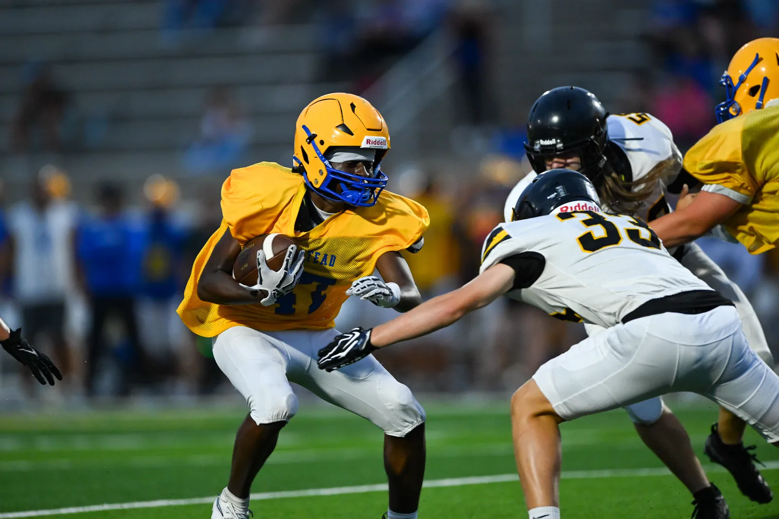 Football action shot — Homestead vs. Snider, Fort Wayne Indiana