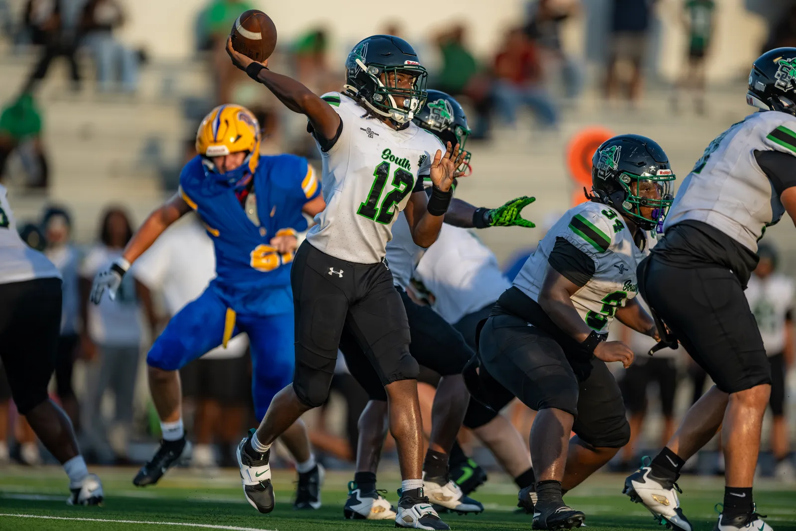 Football action shot — Homestead vs. Southside, Fort Wayne Indiana