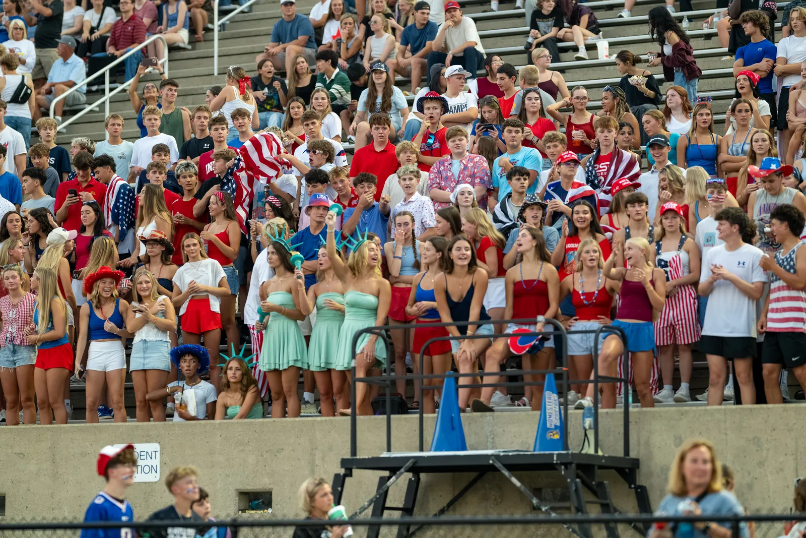 Football action shot — Homestead vs. Southside, Fort Wayne Indiana