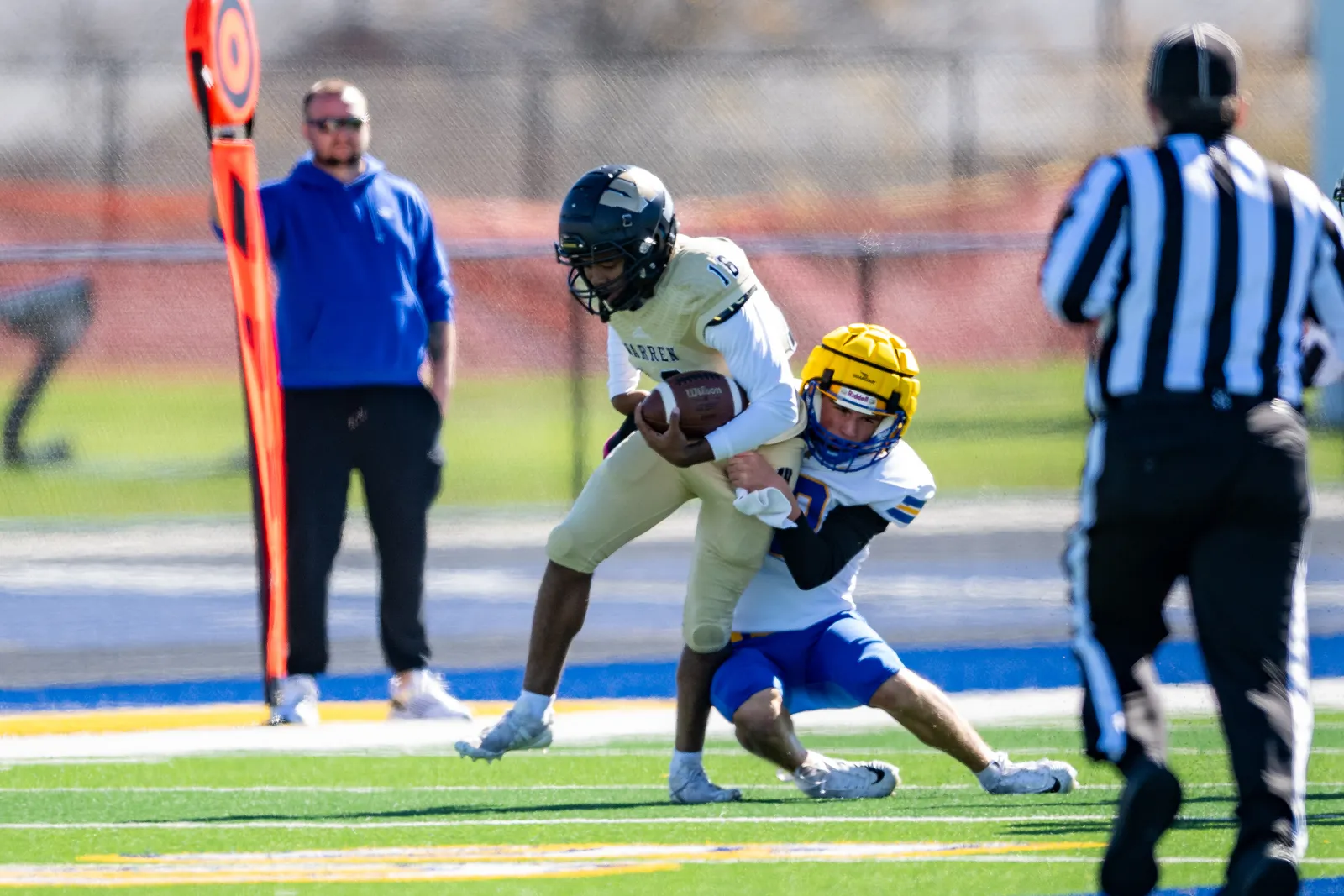 Football action shot — Homestead vs. Warren Central, Fort Wayne Indiana