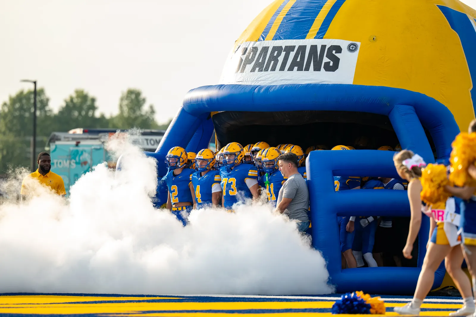 Football action shot — Homestead vs. Westfield, Fort Wayne Indiana