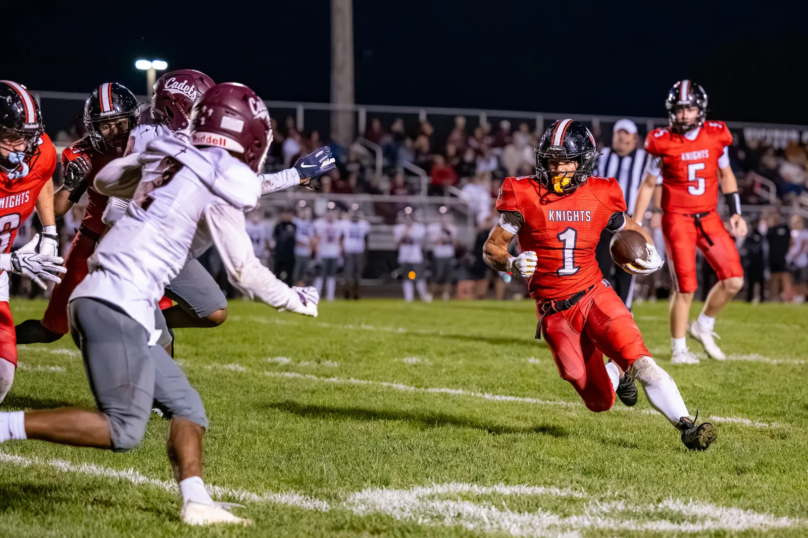Football action shot — Bishop Luers vs. Concordia, Fort Wayne Indiana
