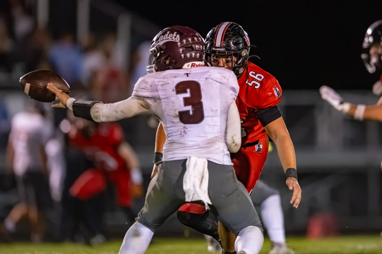Football action shot — Bishop Luers vs. Concordia, Fort Wayne Indiana