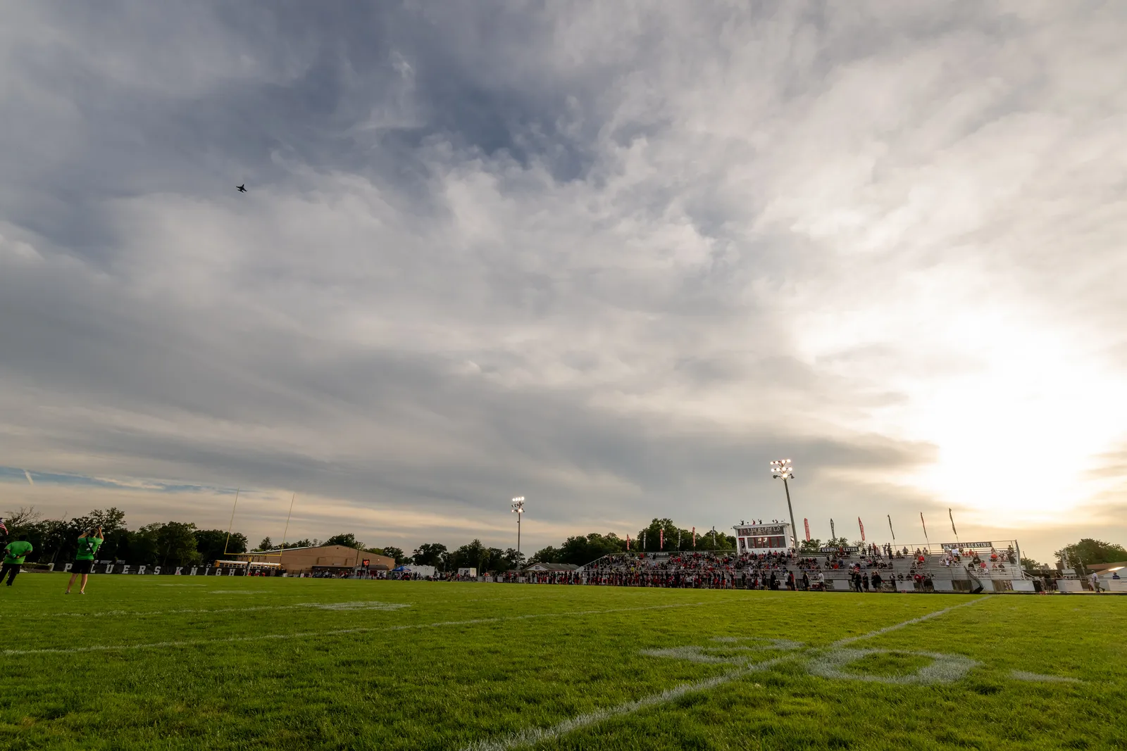 Football action shot — Bishop Luers vs. Southside, Fort Wayne Indiana
