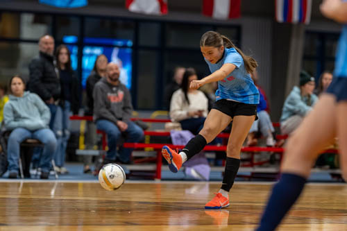 Futsal action shot 6