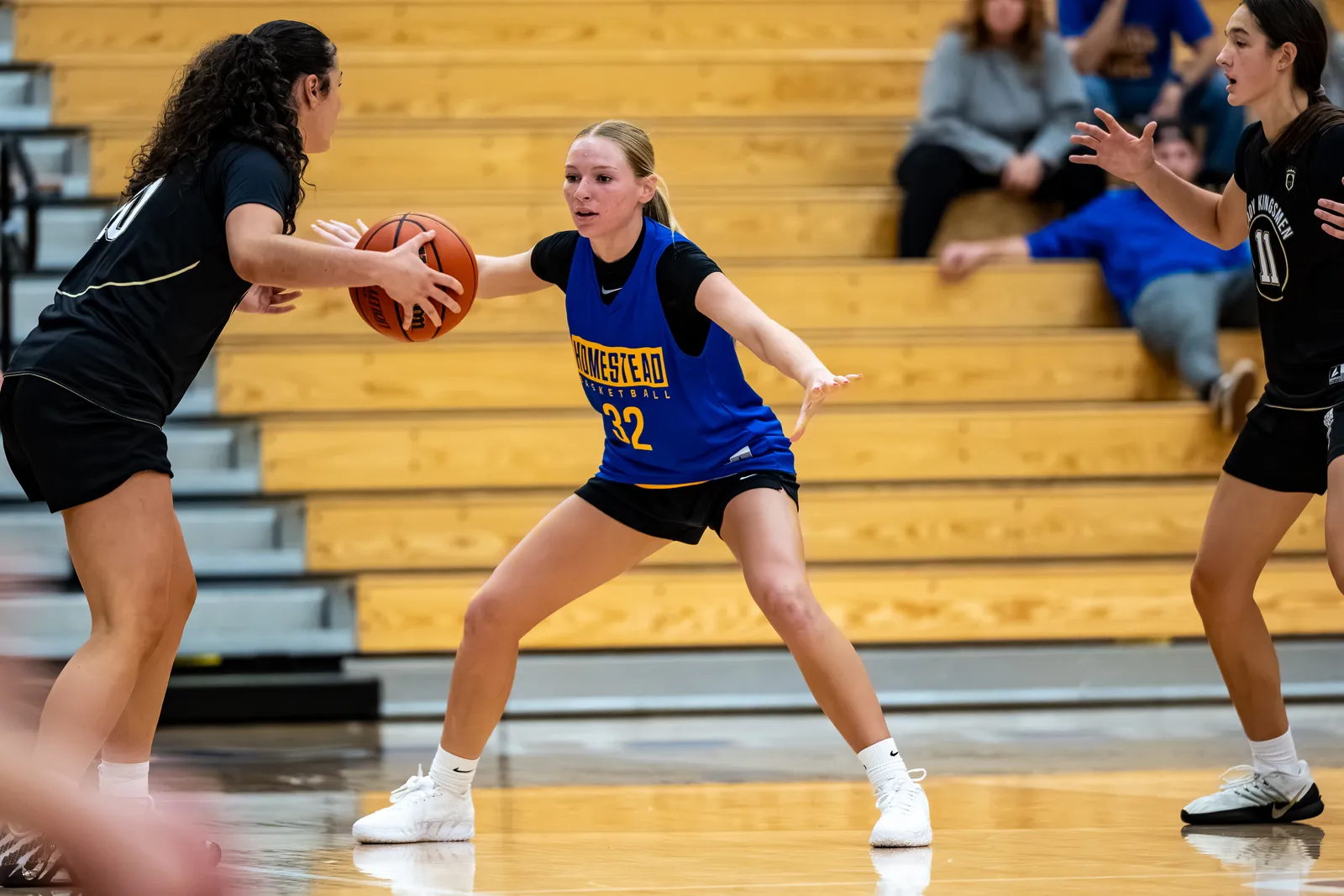 Girls Basketball action shot — Homestead vs. Penn, Fort Wayne Indiana