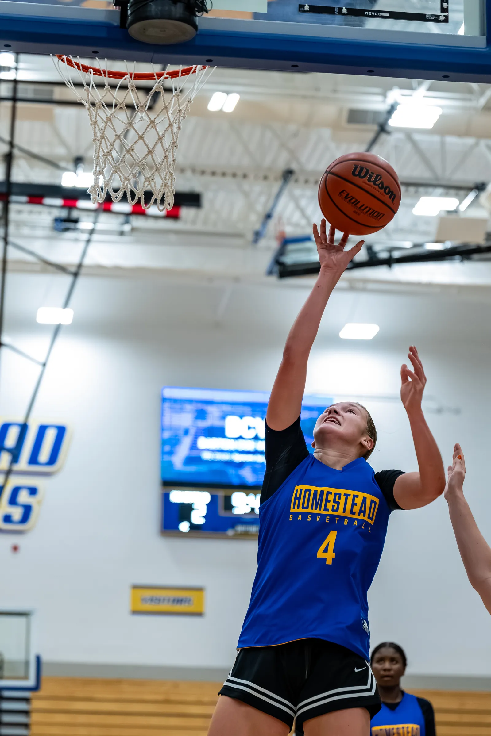 Girls Basketball action shot — Homestead vs. Penn, Fort Wayne Indiana