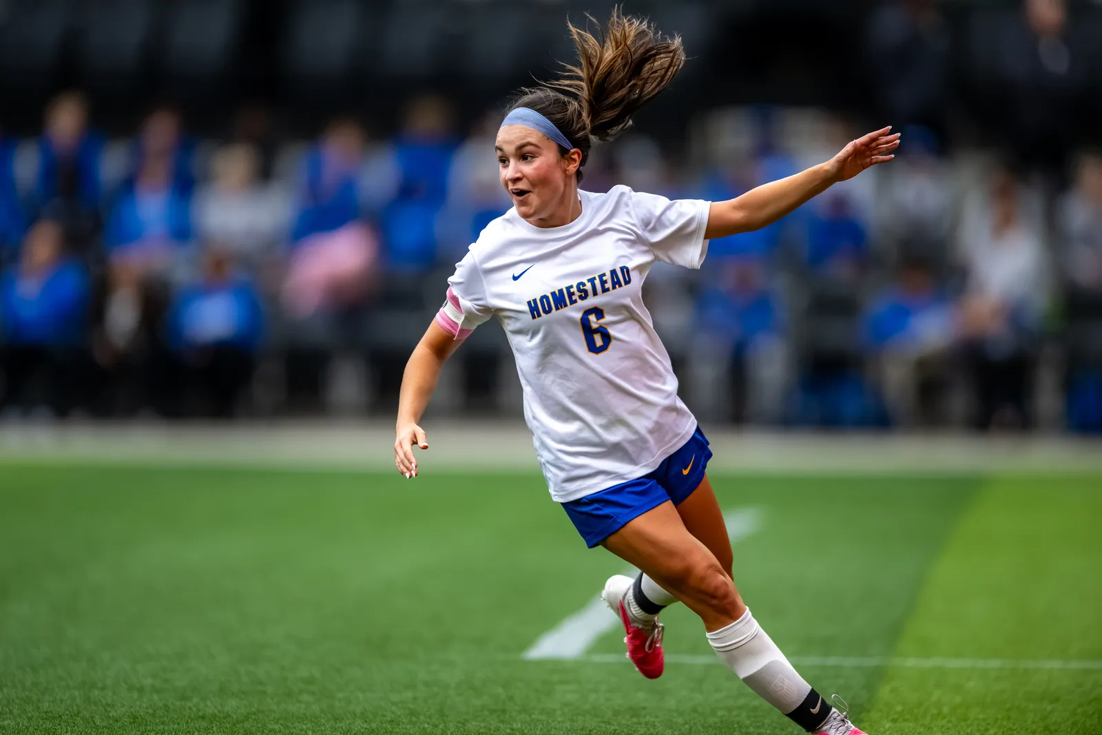 Girls Soccer action shot — Homestead vs. Carroll, Fort Wayne Indiana