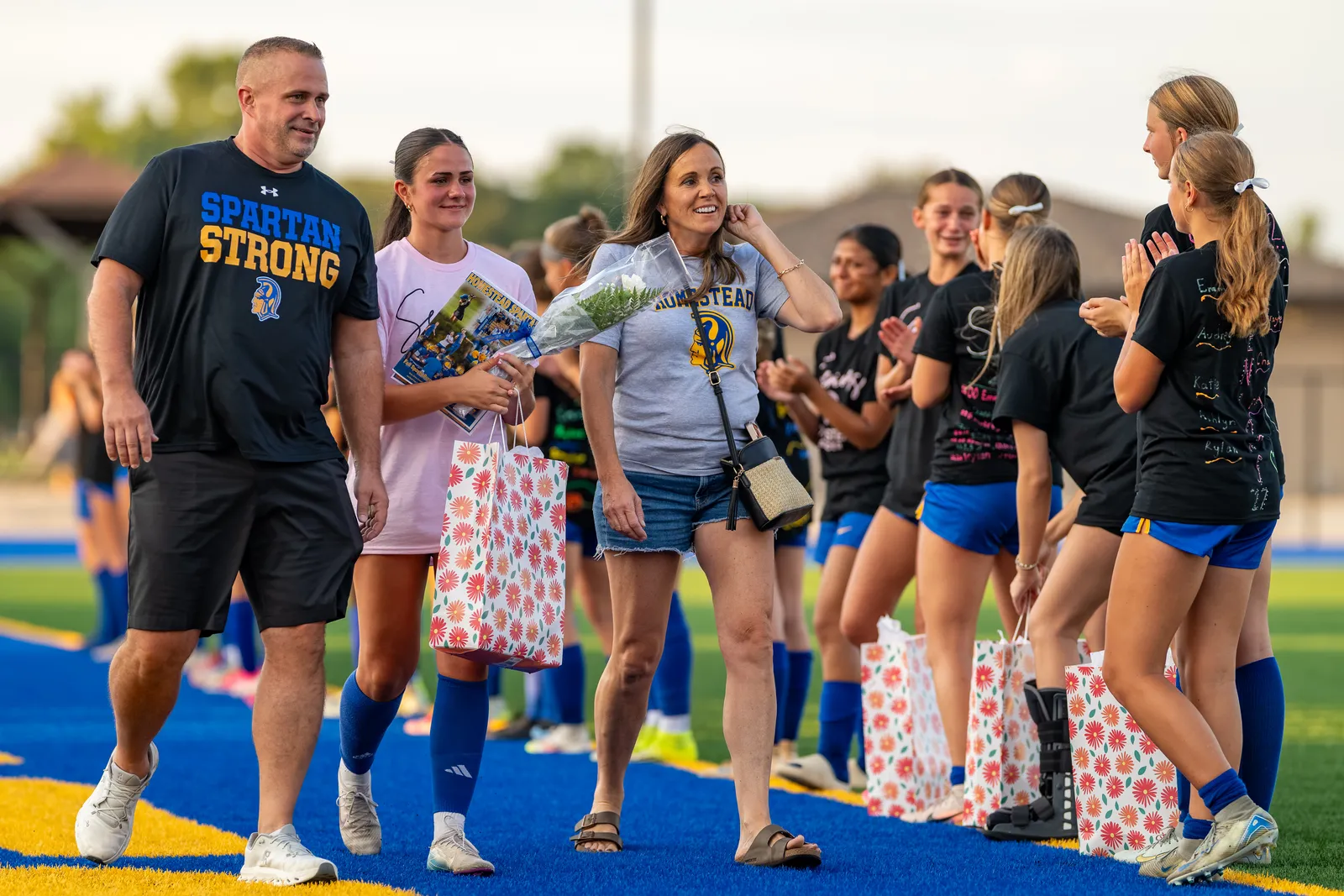 Girls Soccer action shot — Homestead vs. Warsaw, Fort Wayne Indiana