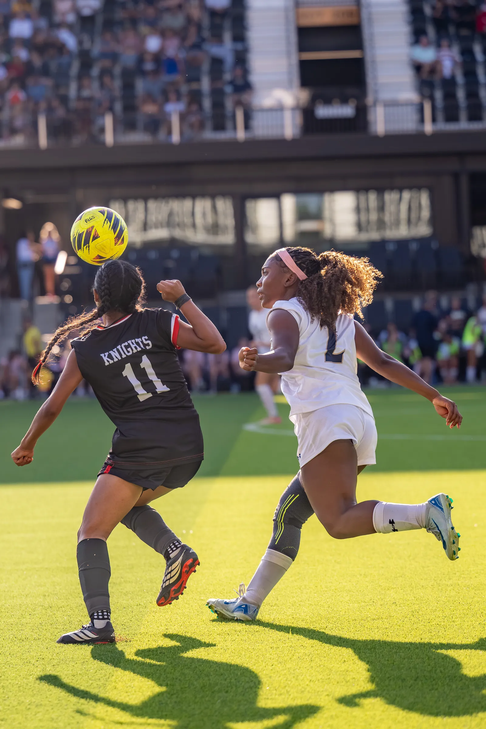 Girls Soccer action shot — Bishop Luers vs. Bishop Dwenger, Fort Wayne Indiana