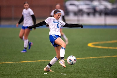 Girls Soccer action shot — Summit vs. Carroll, Fort Wayne Indiana