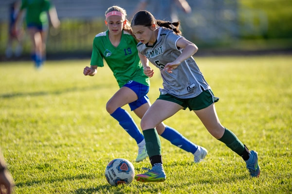 Girls Soccer action shot — Summit vs. Maple Creek, Fort Wayne Indiana