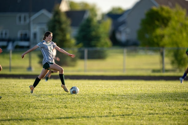 Girls Soccer action shot — Summit vs. Maple Creek, Fort Wayne Indiana
