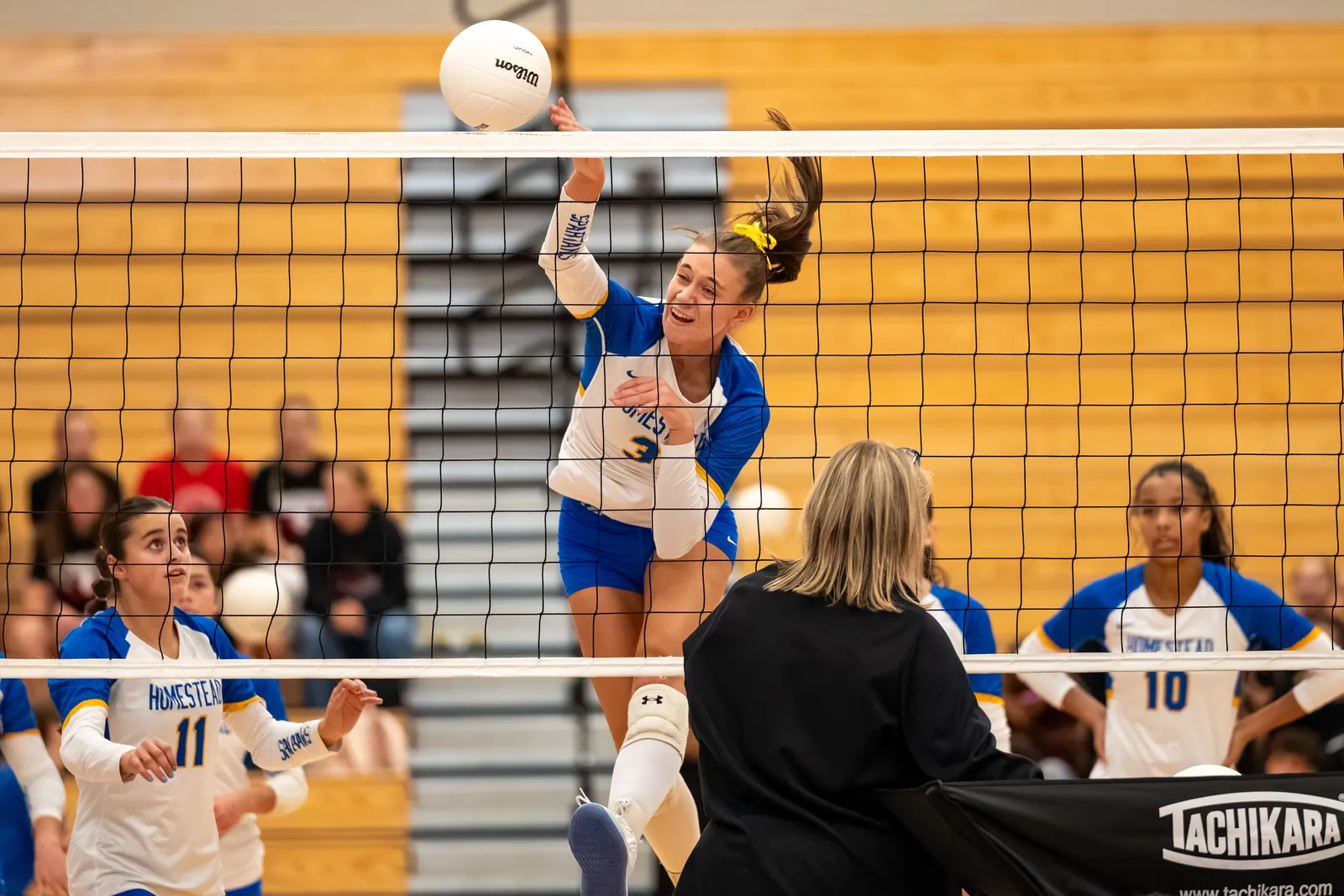 Girls Volleyball action shot — Homestead vs. Carroll, Fort Wayne Indiana