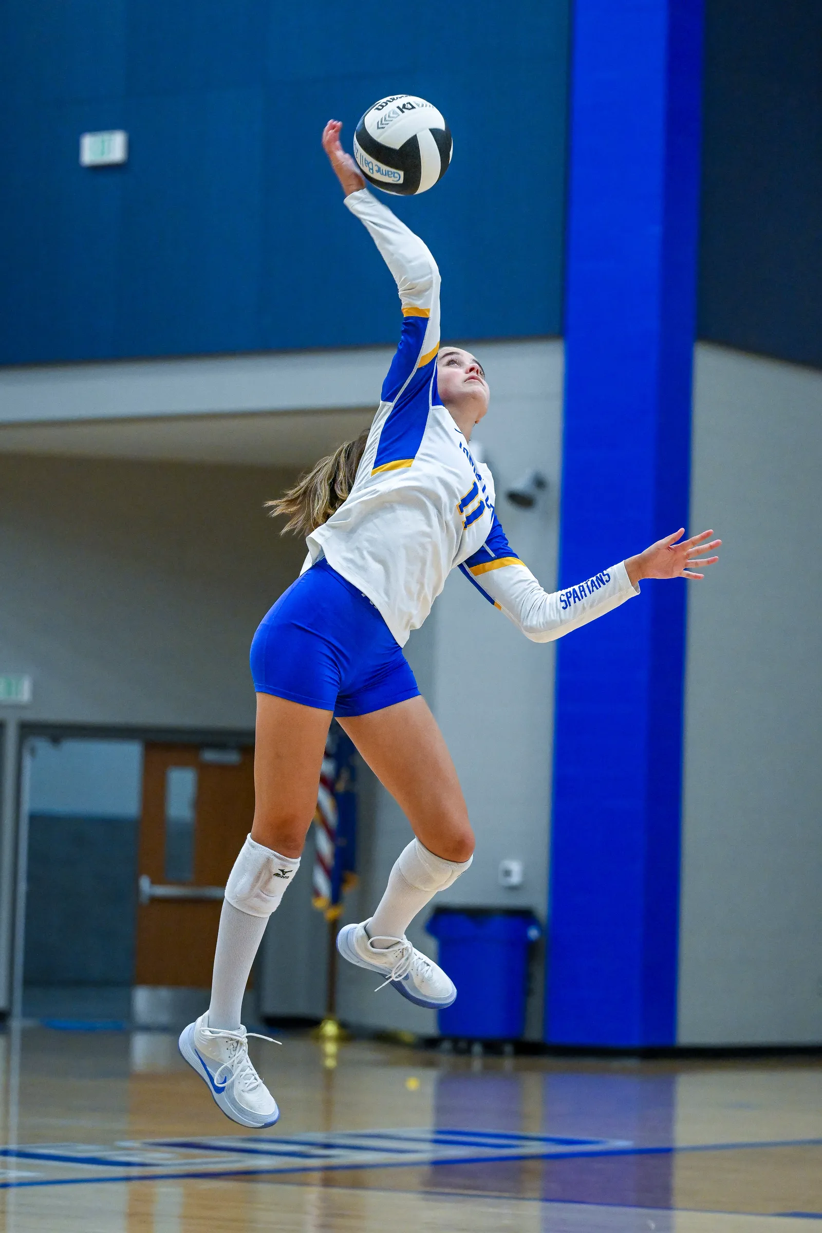 Girls Volleyball action shot — Homestead vs. Huntington North, Fort Wayne Indiana