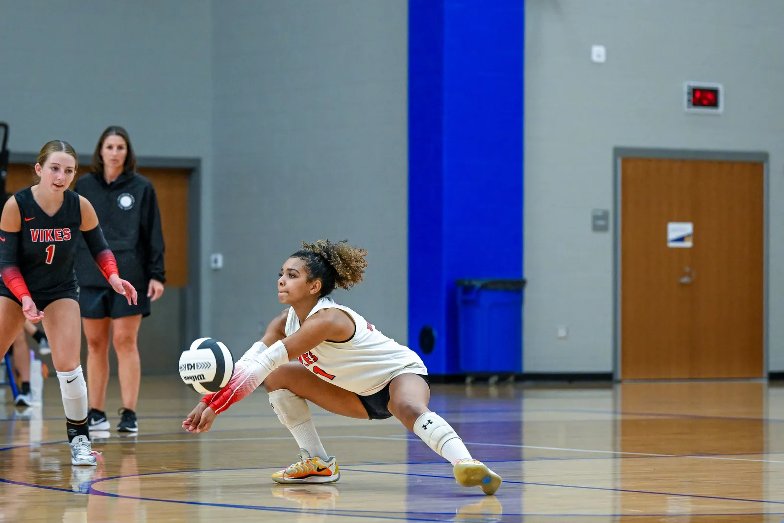 Girls Volleyball action shot — Homestead vs. Huntington North, Fort Wayne Indiana