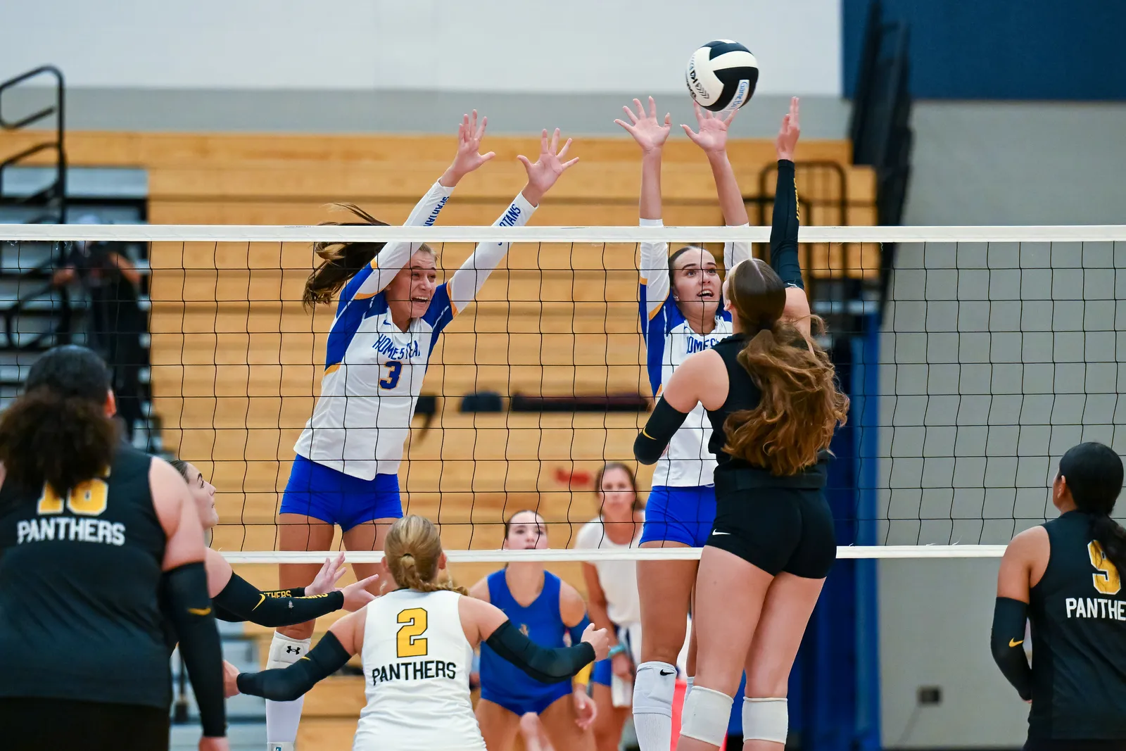 Girls Volleyball action shot — Homestead vs. Snider, Fort Wayne Indiana