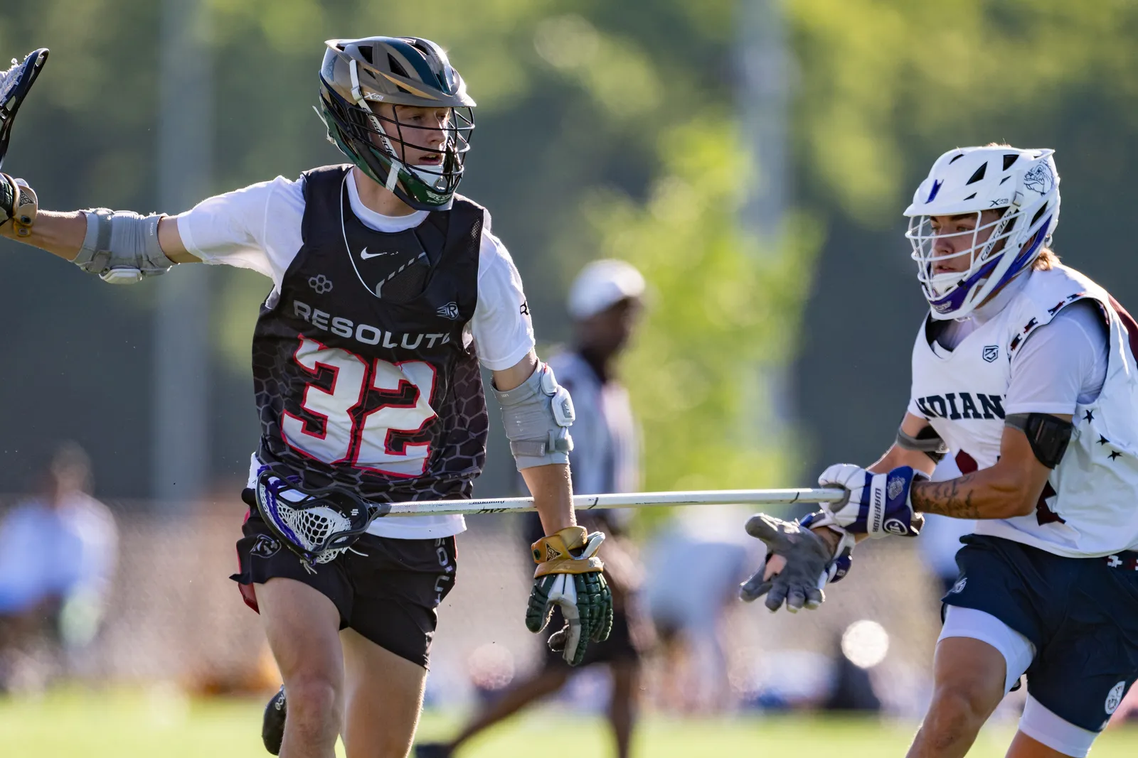 Boys Lacrosse action shot — Indiana All-Stars vs. PMW Columbus, Fort Wayne Indiana