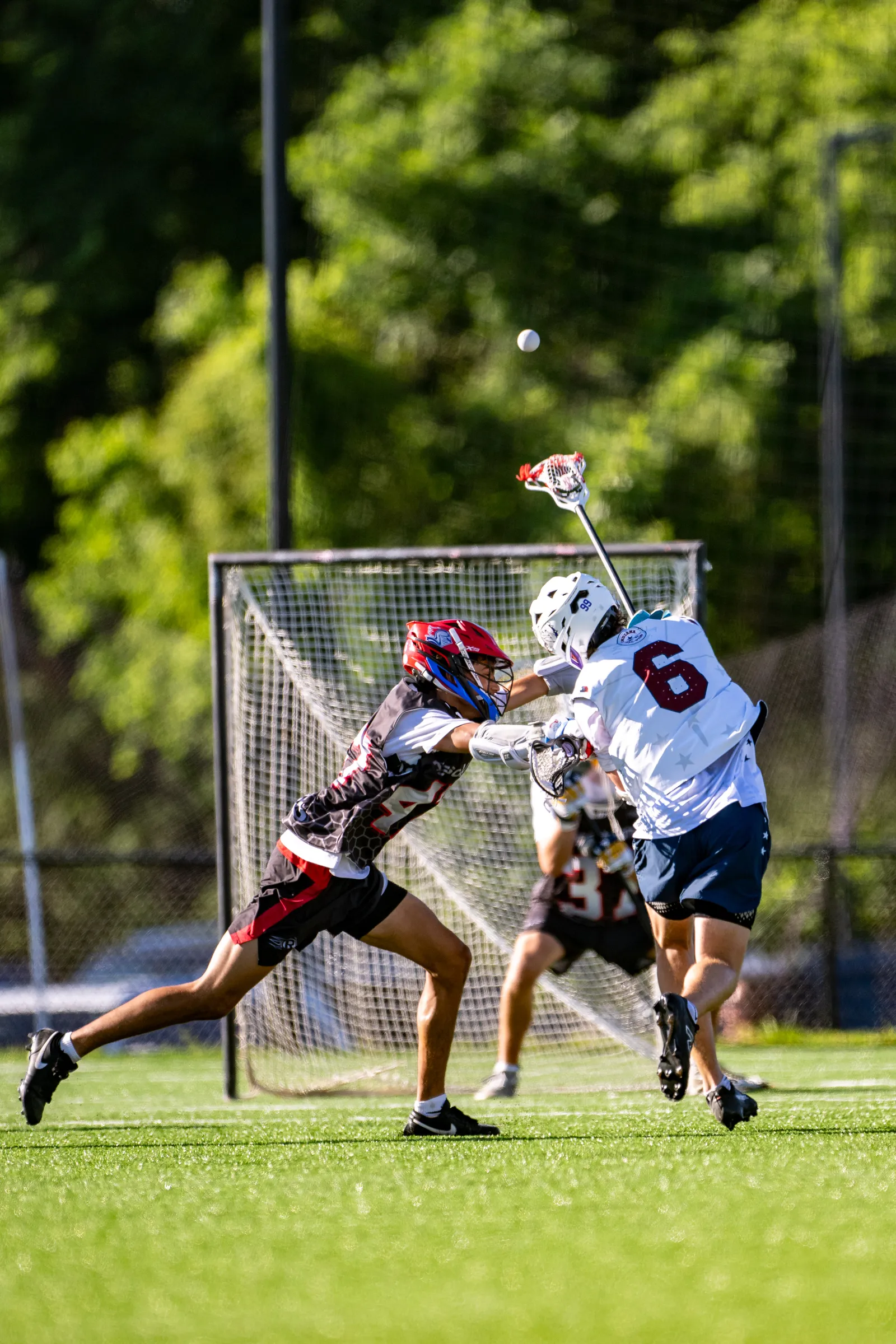 Boys Lacrosse action shot — Indiana All-Stars vs. PMW Columbus, Fort Wayne Indiana