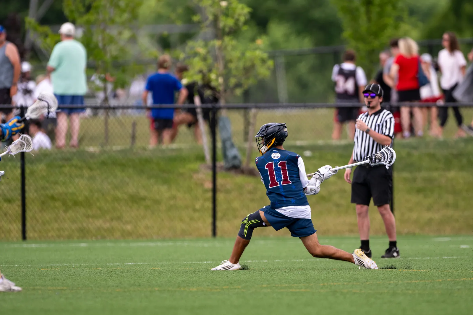 Boys Lacrosse action shot — Indiana All-Stars vs. PMW Columbus, Fort Wayne Indiana