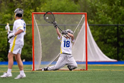 Boys Lacrosse action shot — Homestead vs. Bishop Dwenger, Fort Wayne Indiana