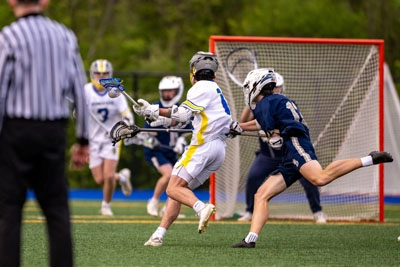Boys Lacrosse action shot — Homestead vs. Bishop Dwenger, Fort Wayne Indiana
