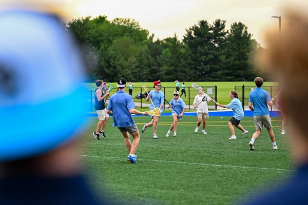 Boys Lacrosse action shot — Homestead vs. Homestead, Fort Wayne Indiana