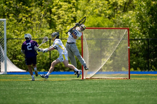 Boys Lacrosse action shot — Homestead vs. Brownsburg, Fort Wayne Indiana
