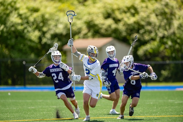 Boys Lacrosse action shot — Homestead vs. Brownsburg, Fort Wayne Indiana