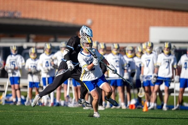 Boys Lacrosse action shot — Homestead vs. St. Joseph, Fort Wayne Indiana