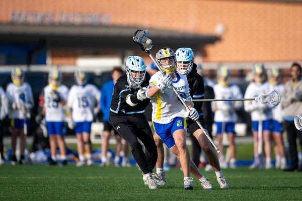 Boys Lacrosse action shot — Homestead vs. St. Joseph, Fort Wayne Indiana