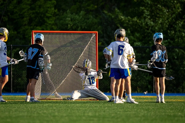 Boys Lacrosse action shot — Homestead vs. St. Joseph, Fort Wayne Indiana