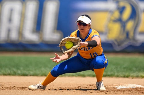 Softball action shot — Homestead vs. Huntington North, Fort Wayne Indiana